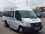 Бесплатный автобус Genser в пункт аренды автомобилей АрендаАвто-бгл на Новорязанском шоссе
